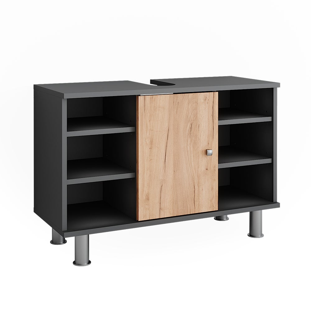 Vicco Szafka podumywalkowa Fynn, Antracyt/złoty dąb, 80 x 54 cm