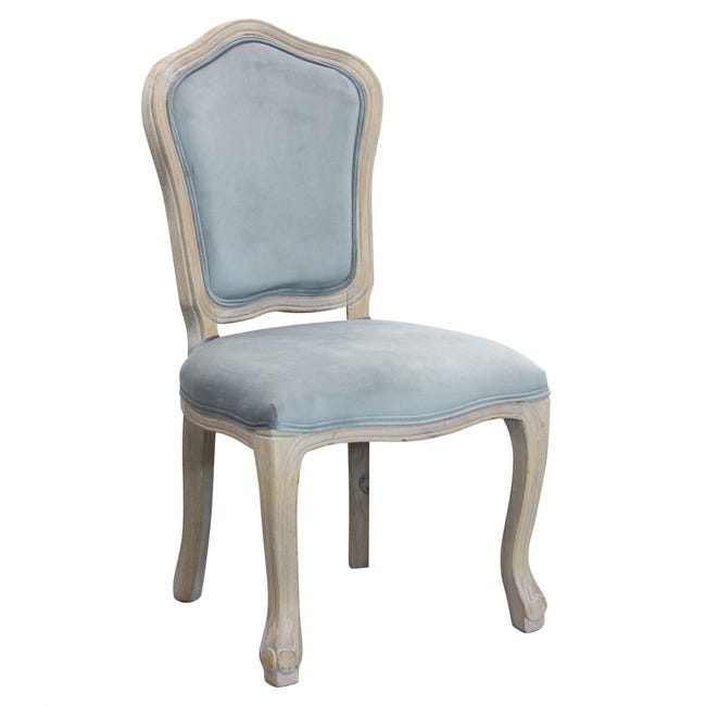 Silla de interior Ancien Régime de madera y tela sin reposabrazos ...