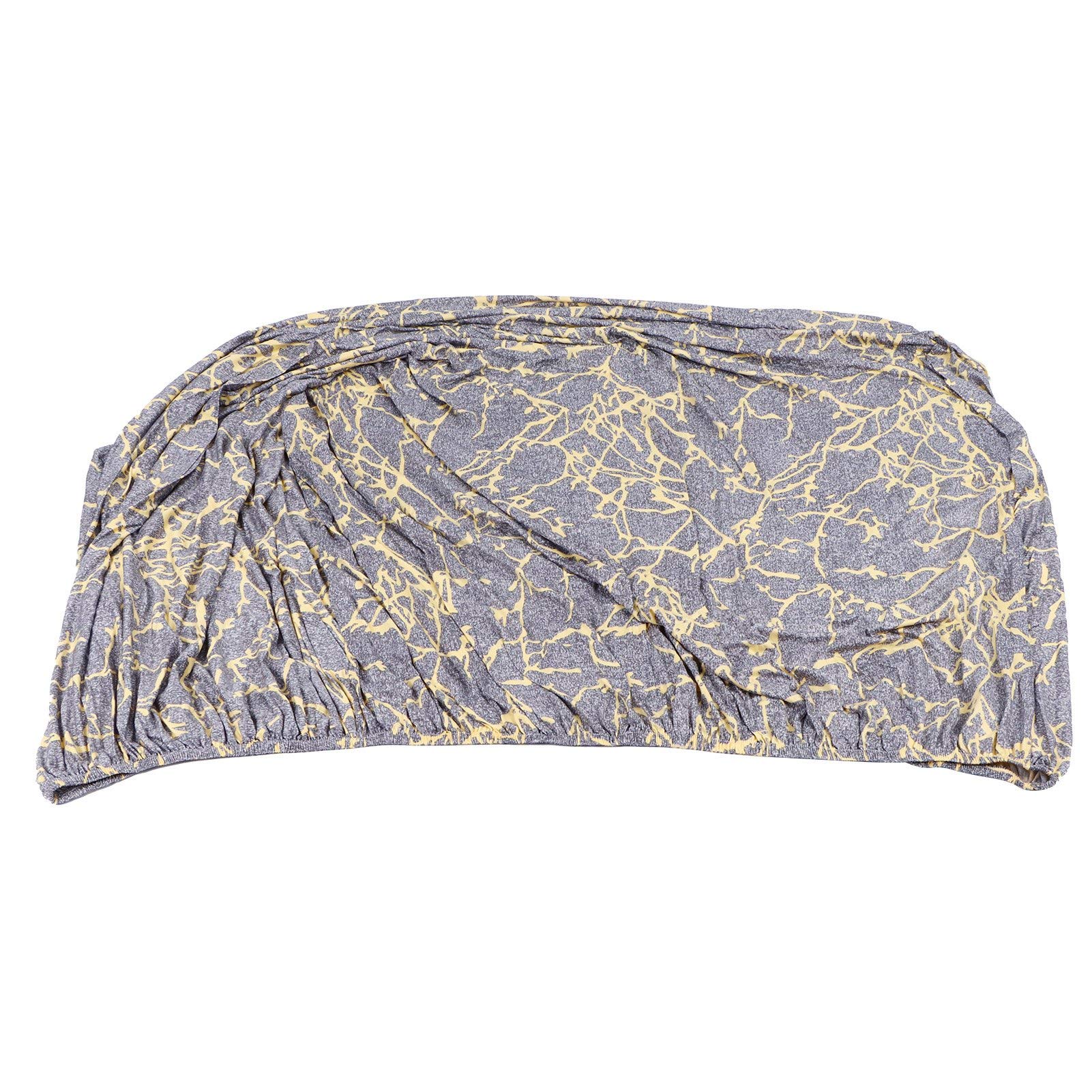 Housse de canapé en fibre de polyester hautement élastique, protection de canapé grise (quatre personnes) - 8