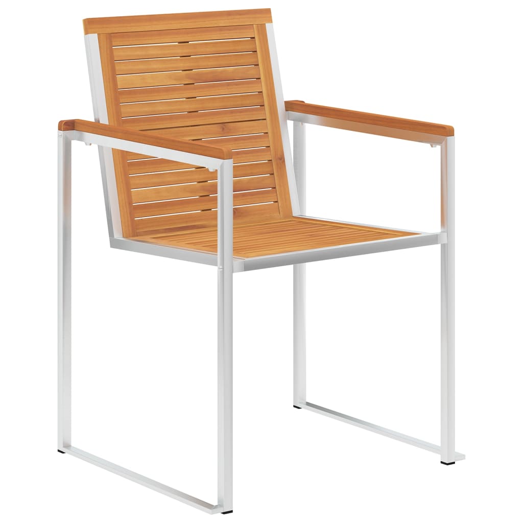 Chaise de jardin avec coussin Maison Exclusive en bois Vert - 4