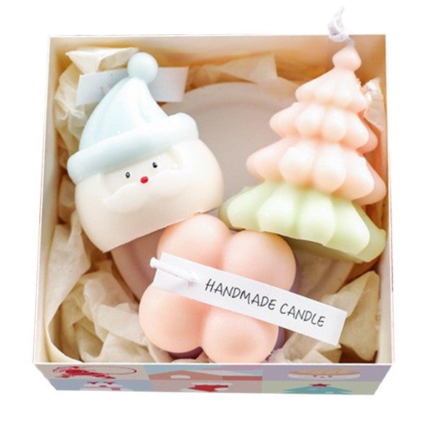 Lumanari parfumate de Craciun Flippy, set 3 bucati, multicolor 3buc