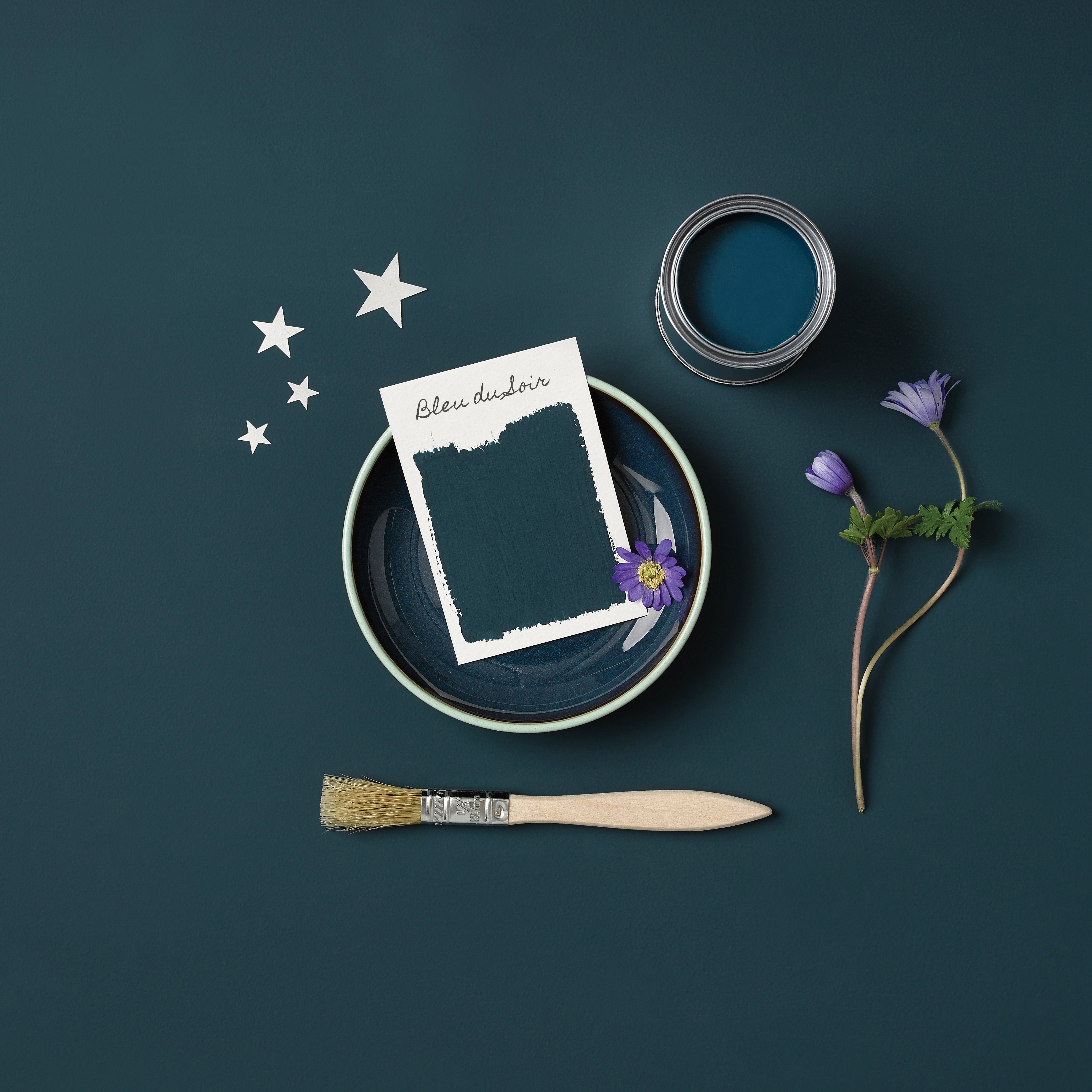 Peinture Bleue pour Meubles Chalky Mat Poudré RUST-OLEUM - Bleu du Soir 750ml (10,5m² avec un pot) - 4