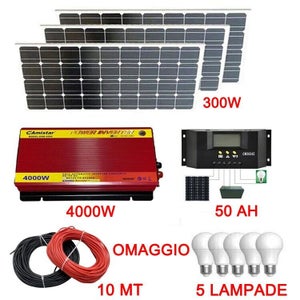 Kit Fotovoltaico 2KW Inverter 2000W Pannello Solare - Foto 6