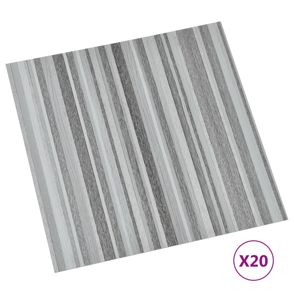 20 piezas lamas de suelo autoadhesivas | tarimas de suelo | tarimas autoadhesivas pvc 1,86 m² gris claro cfw86127