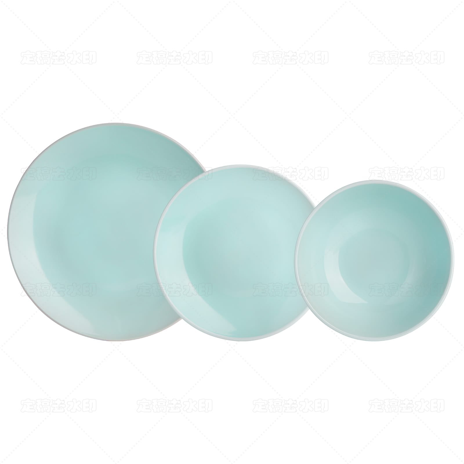 Vajilla 18 piezas de Ceramica Santa Elena modelo Sol color Verde. Servicio para 6 personas. - 4