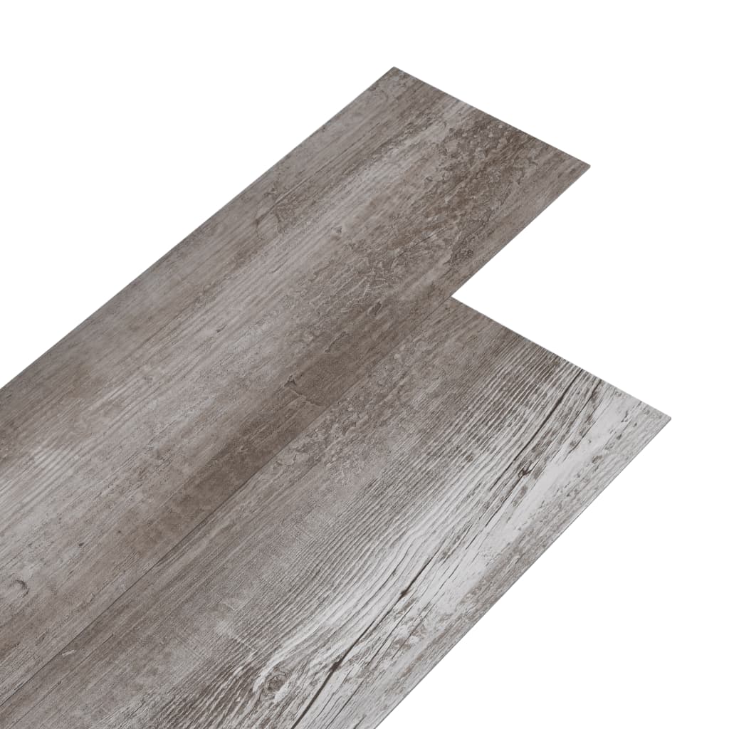 Lamas de suelo pvc autoadhesivas | tarimas de suelo | tarimas autoadhesivas marrón madera mate 5,02m² 2mm cfw57119
