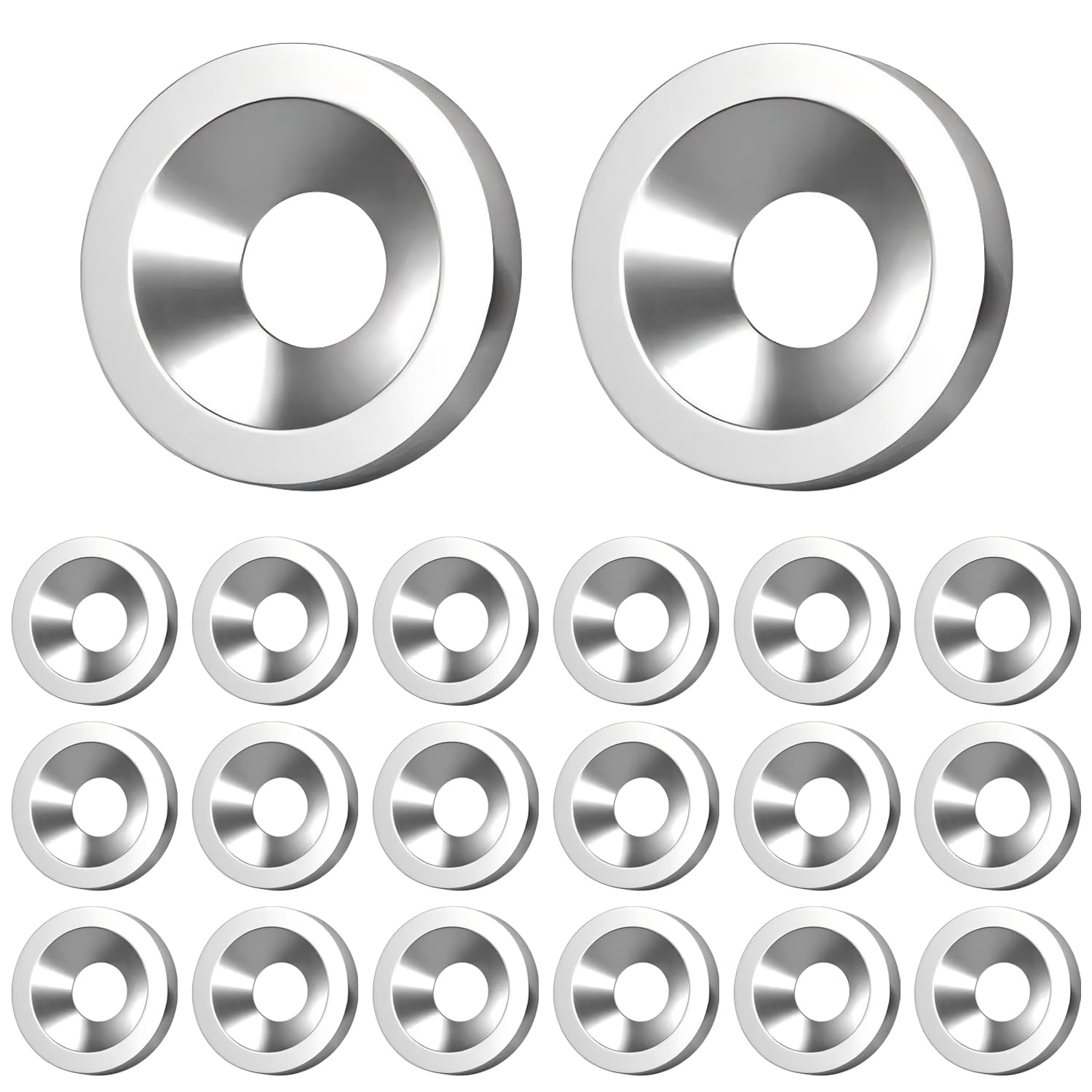 Lot De 100 Rondelles Fraisées Noires 4# En Acier Inoxydable - Pour Boulons, Marque Uxcell