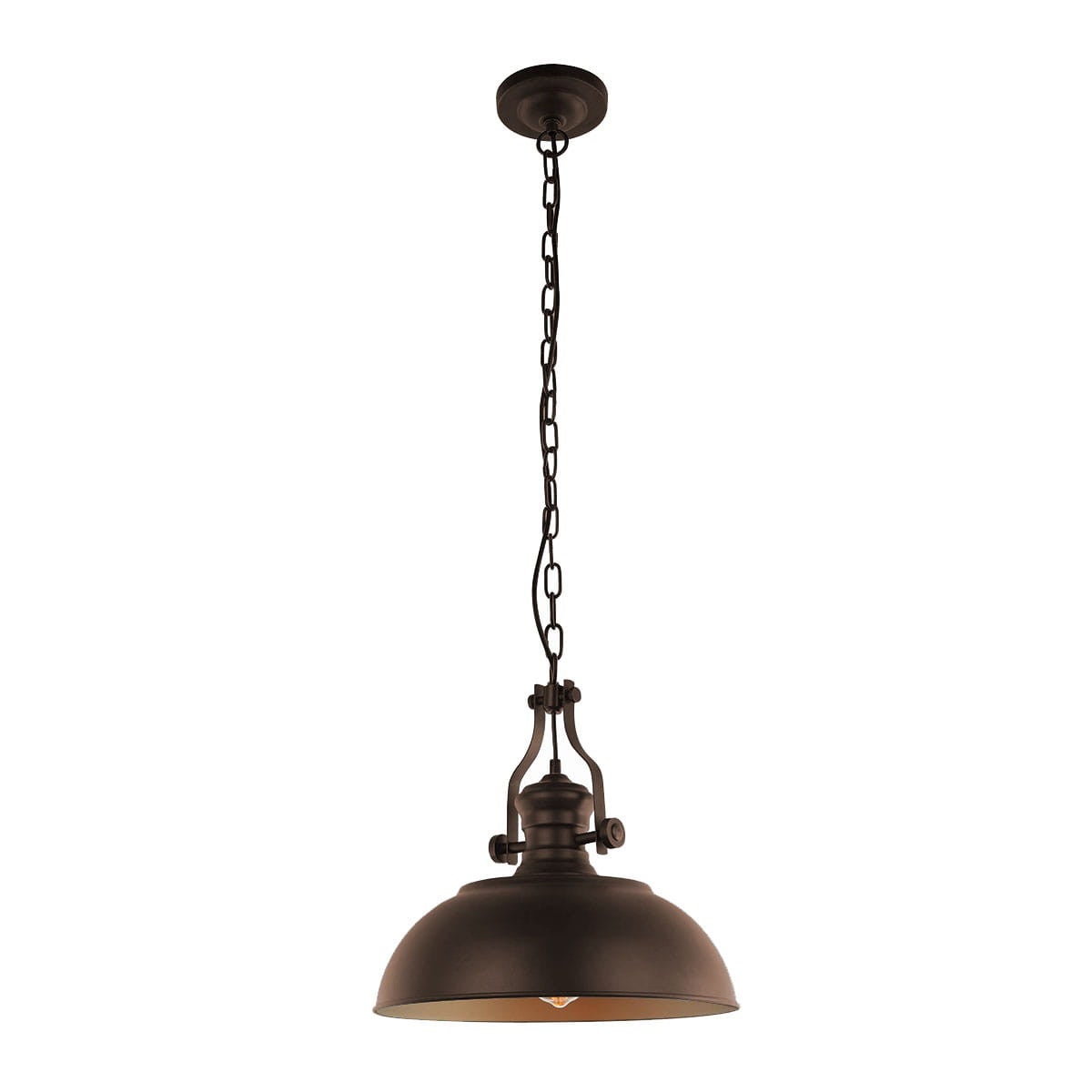Suspension industrielle et rétro Rosalia Bronze, doré - 2