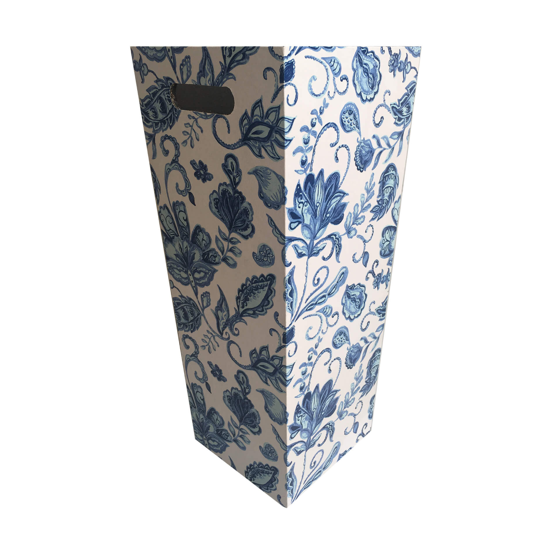 Porte-parapluies Rebecca Mobili Stockage Canvas Mdf Blanc Bleu Vintage 50x21x21 - 6