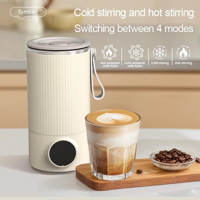 Czajnik podróżny ze stali nierdzewnej, 400 ml, mini czajnik elektryczny, 55°C, przenośny czajnik bezprzewodowy USB, szybkie nagrzewanie i mieszanie, - 4