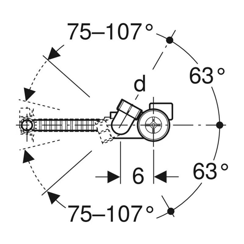 Vidage automatique avec set de finition - Geberit - Diamètre 52 mm - 2