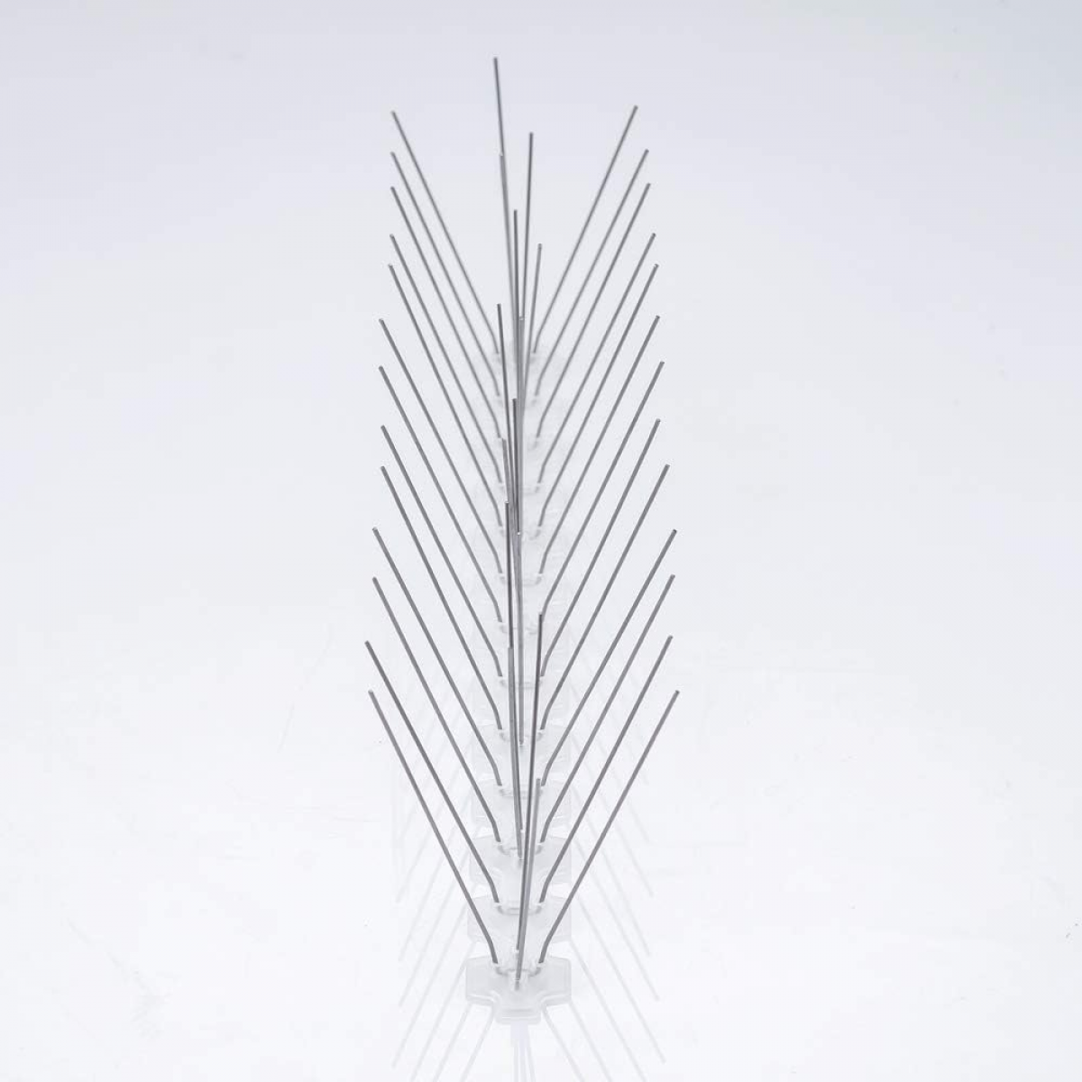 Conjunto de 3 Pontas Anti-Pombo de 25cm em Aço Inoxidável & Base em Plástico Flexível, Pontas Anti-Pássaros, Pardais, Corvos - 4