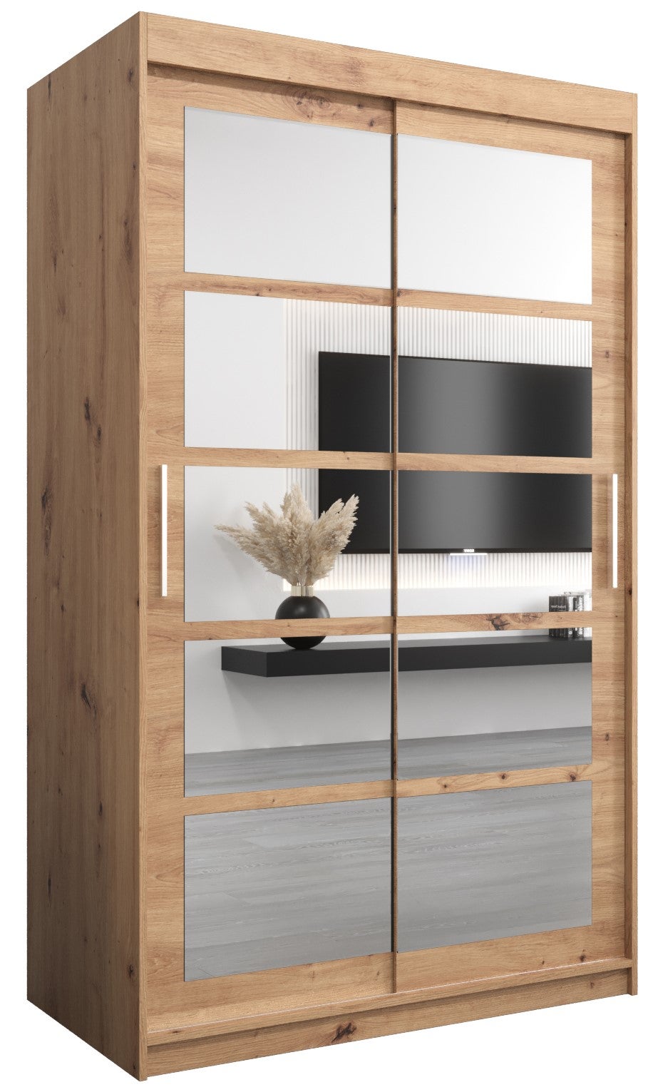 Szafa przesuwna garderoba ROMA 2 120 x 62 x 200 cm Artisan - Abiks Meble