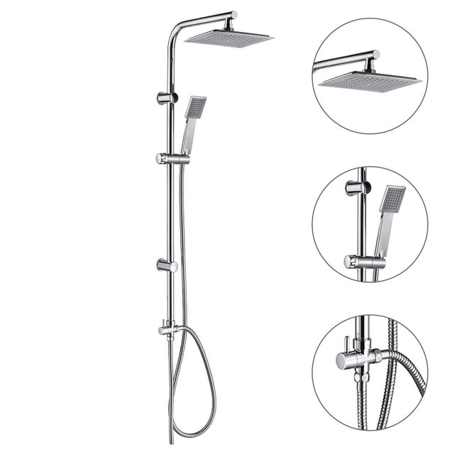 DOCCETTA CON SALISCENDI BRIXO SOFFIONE DOCCIA COMPLETO - DOCCINO CON TUBO