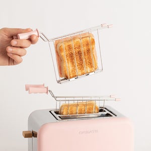 Porta Toast In Acciaio Inox - 2 Pezzi Con 8 Scomparti - Griglia Per Pane Tostato - Per Tostapane, Friggitrice Ad Aria - Foto 7