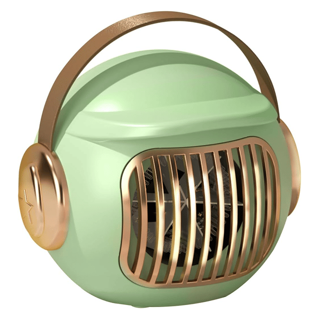 Mini-chauffage de tente portable 400 W pour camping (usage intérieur) avec protection anti-basculement et poids léger (vert pomme)