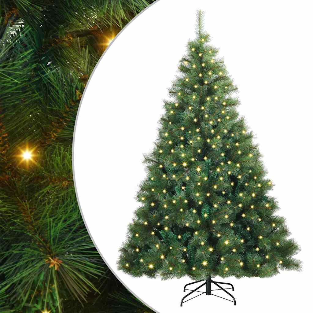 vidaXL Sapin de Noël artificiel avec 300 LED Vert 180 cm PE et PVC - 2