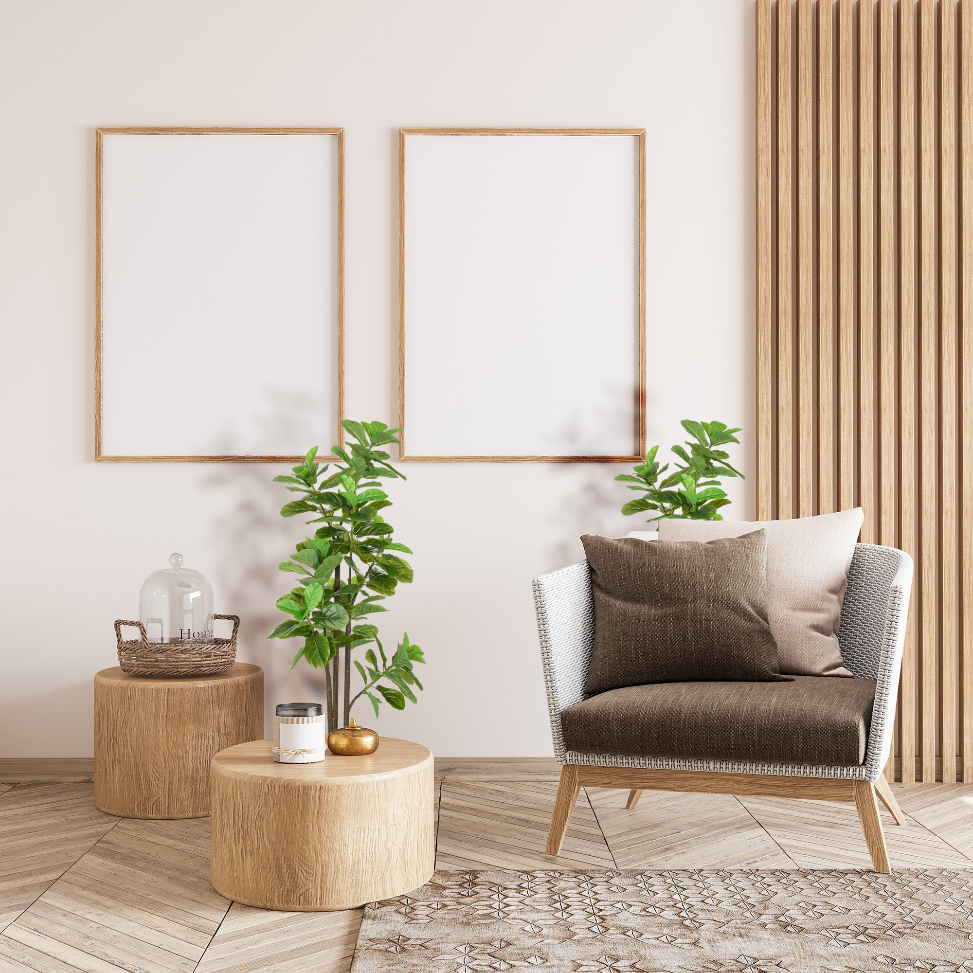 Lot de 2 plantes artificielles Figuier à feuilles de violon Ficus Lyrata hauteur 180cm avec Pot - 4