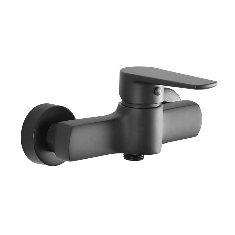 Miscelatore Doccia Incasso ERIKA - Nero Opaco, Ottone, Con Cartuccia 35mm E Piastra 11.5cm - Foto 4