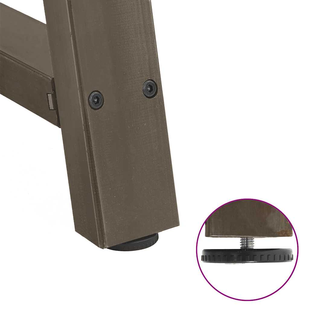 Maison Exclusive - Pieds de table à manger en forme de A 2 pièces 90 x (72-73) cm Acier - 9
