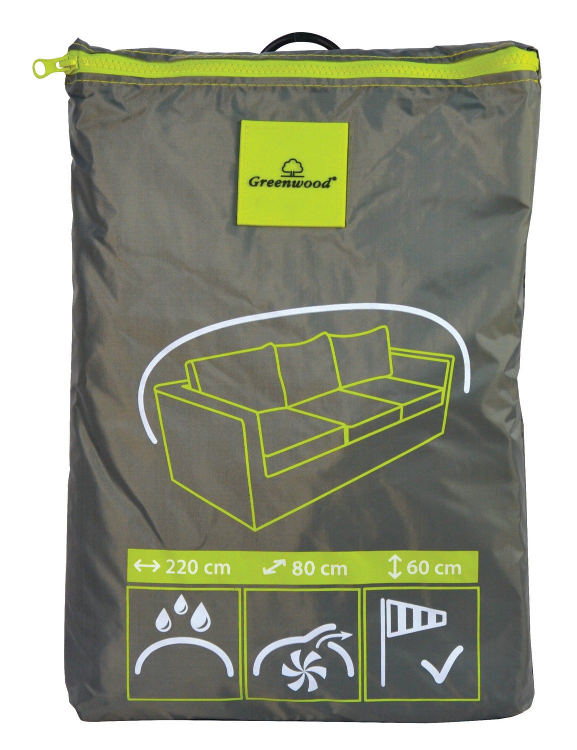 Housse pour canapé 3 places jusqu'à 220X80 cm en polyester imperméable - 4