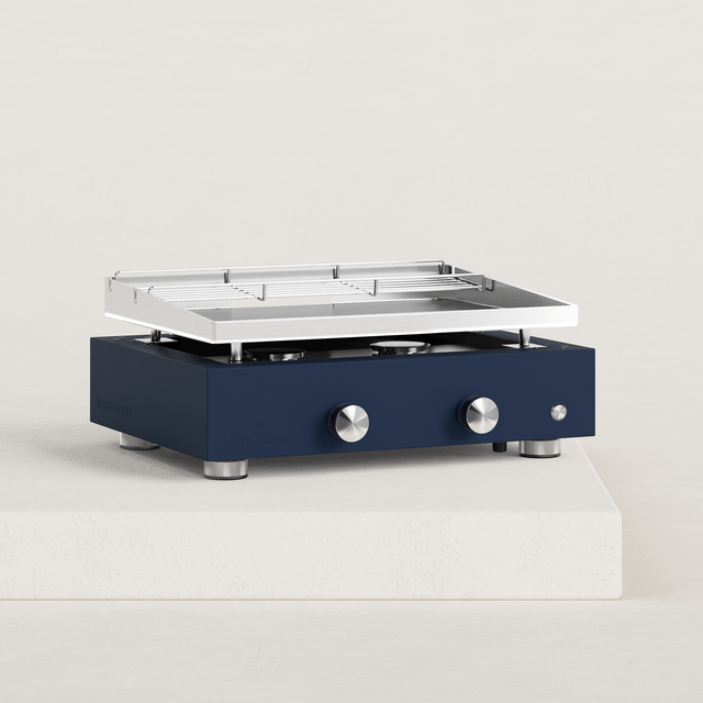 Plancha gaz Simplicity 2 feux inox Plaque inox massif 6 mm d'épaisseur