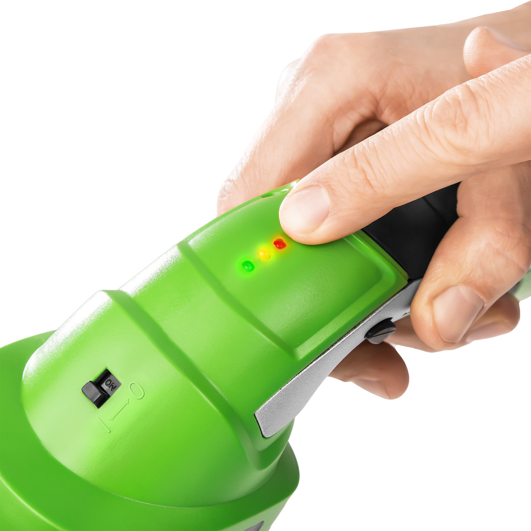 Tagliasiepi elettrico verde 2 in 1 in metallo 2 accessori asta telescopica batteria inclusa TECTAKE - 9