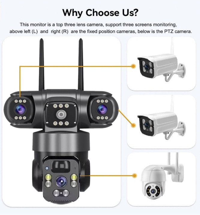 MOORLE Caméra de surveillance extérieure solaire - 4G, rotation à 355°, détection humaine PIR, vision nocturne, surveillance à distance, IP66 - 9
