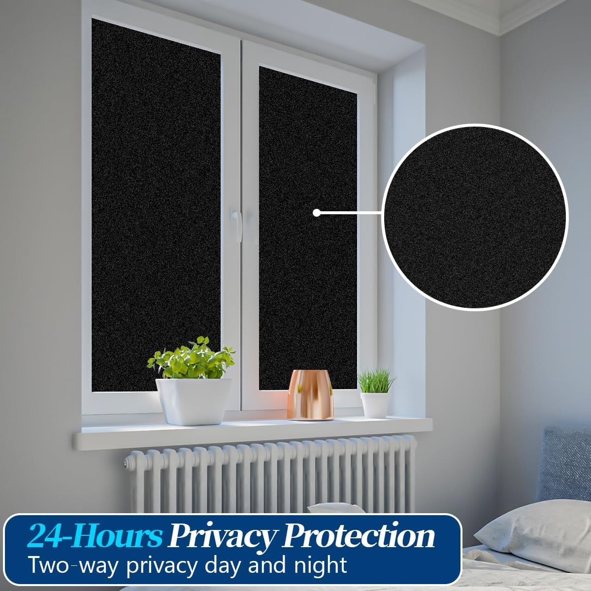 Film Pour Fenêtre Anti-regards Et Protection Solaire – Autoadhésif, Anti-UV, Visible De L'intérieur Seulement - 7