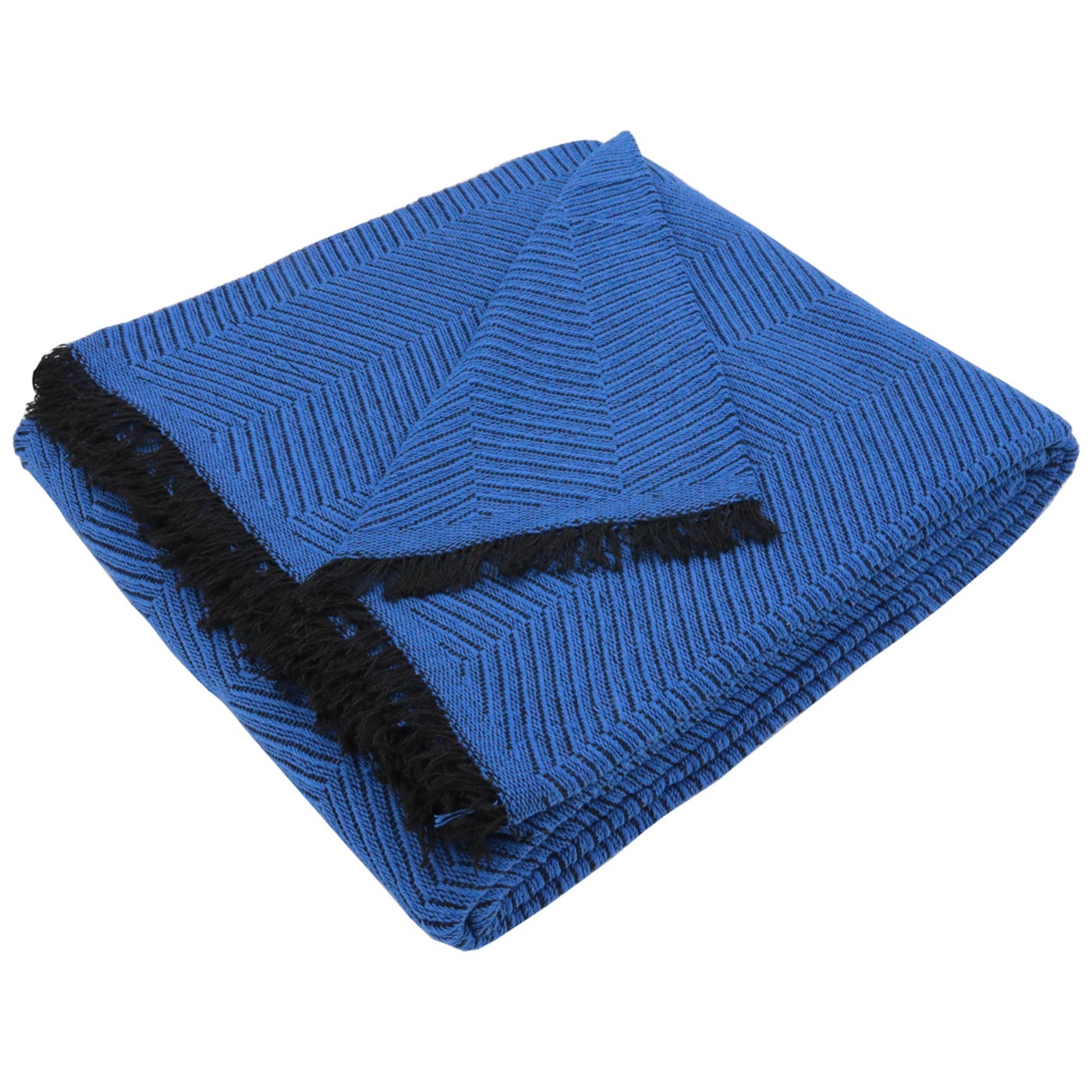 Home mercury - colcha multiusos sofa, cubrecama, jarapas, manta foulard, plaid para cama, cubresofa. (230x260cm, espiga azul)