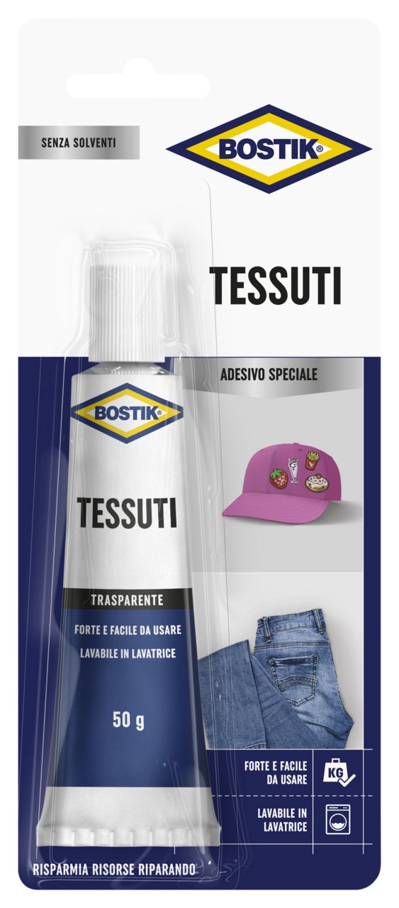 Bostik SA 242291 Colla Per Tessuti Sader Cucito Facile 250 Ml - Senza Solventi, Lavabile, Prodotto In Francia