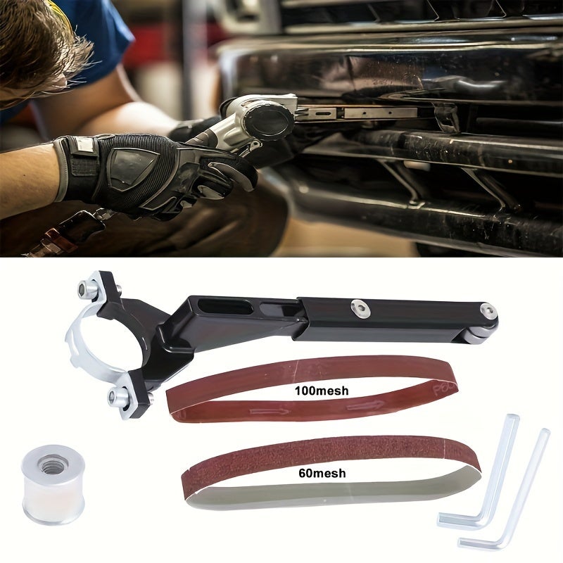 Kit de conversion pour meuleuse d'angle à bande pour le polissage, le meulage et le polissage du métal et de l'acier inoxydable - 4