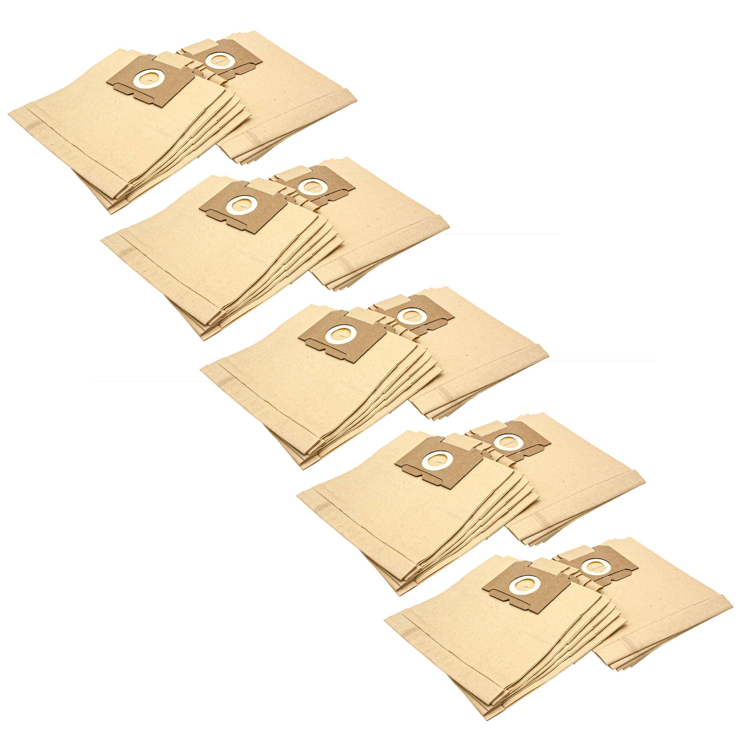vhbw 50x Sacs compatible avec SMC C 214 / C214, C 214 E, C 214 E Mr. Whisper aspirateur - papier, 26cm x 22cm, couleur sable - 2