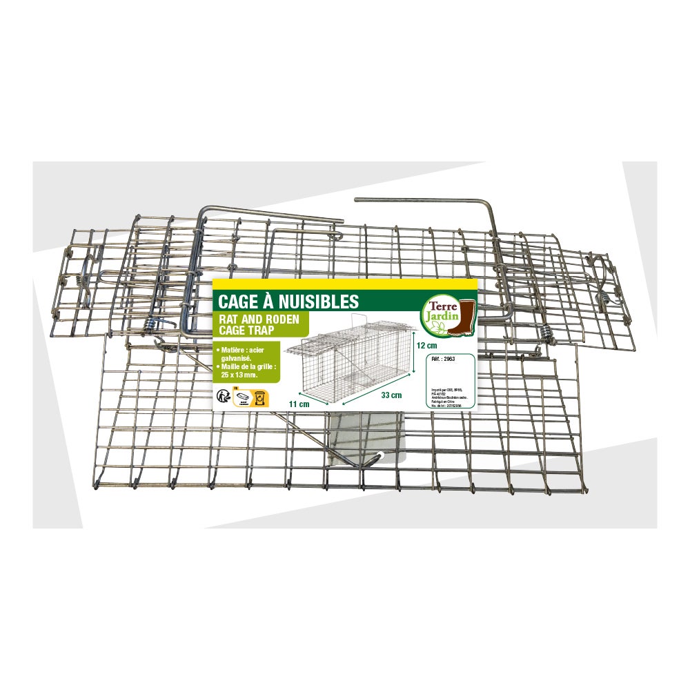 Cage à nuisibles double entrée petit modèle - 3