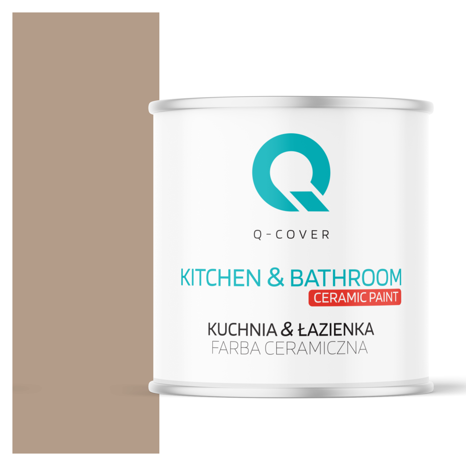 Farba Ceramiczna Kuchnia &amp; Łazienka Q-Cover Orzechowy H4934 Głęboki Mat 2L