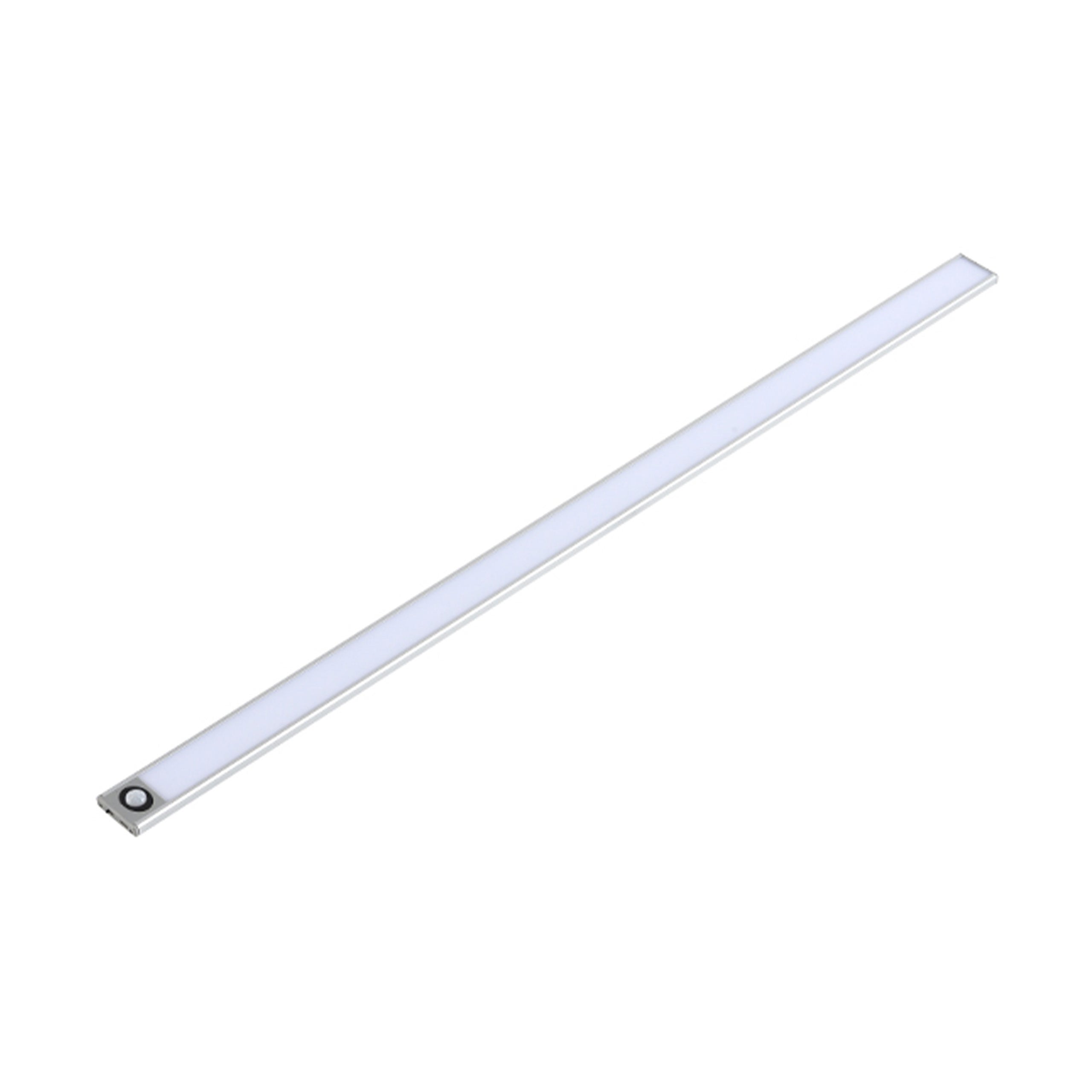 Lampa podszafkowa LED USB 60cm czujnik ruchu PIR 3W neutralna biel 4500K srebrna MasterLED