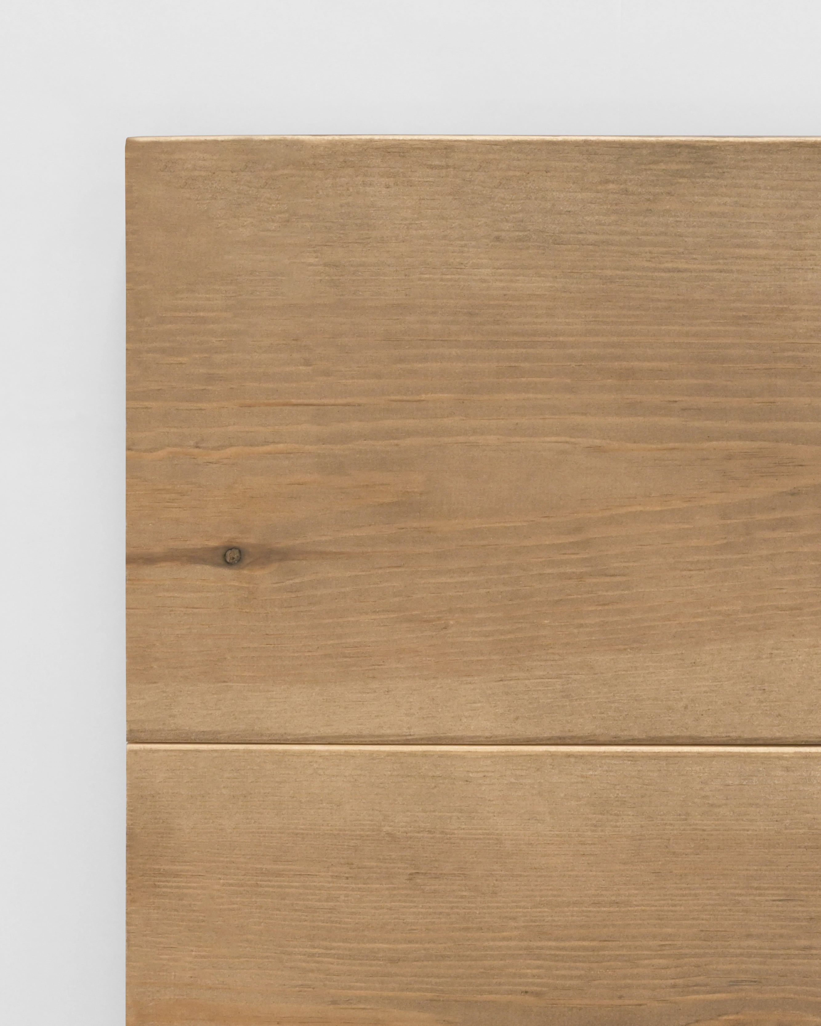 FLANDES - Tête de lit lames horizontales en bois chêne foncé 80x60cm - DECOWOOD - 7