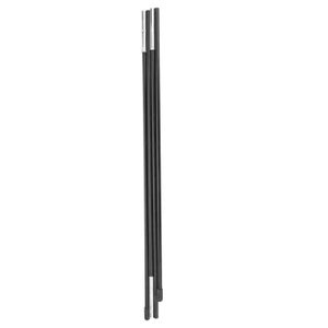 Lot De 4 Piquets De Tente Métal 3 Trous - Vis Pointes Camping - Noir