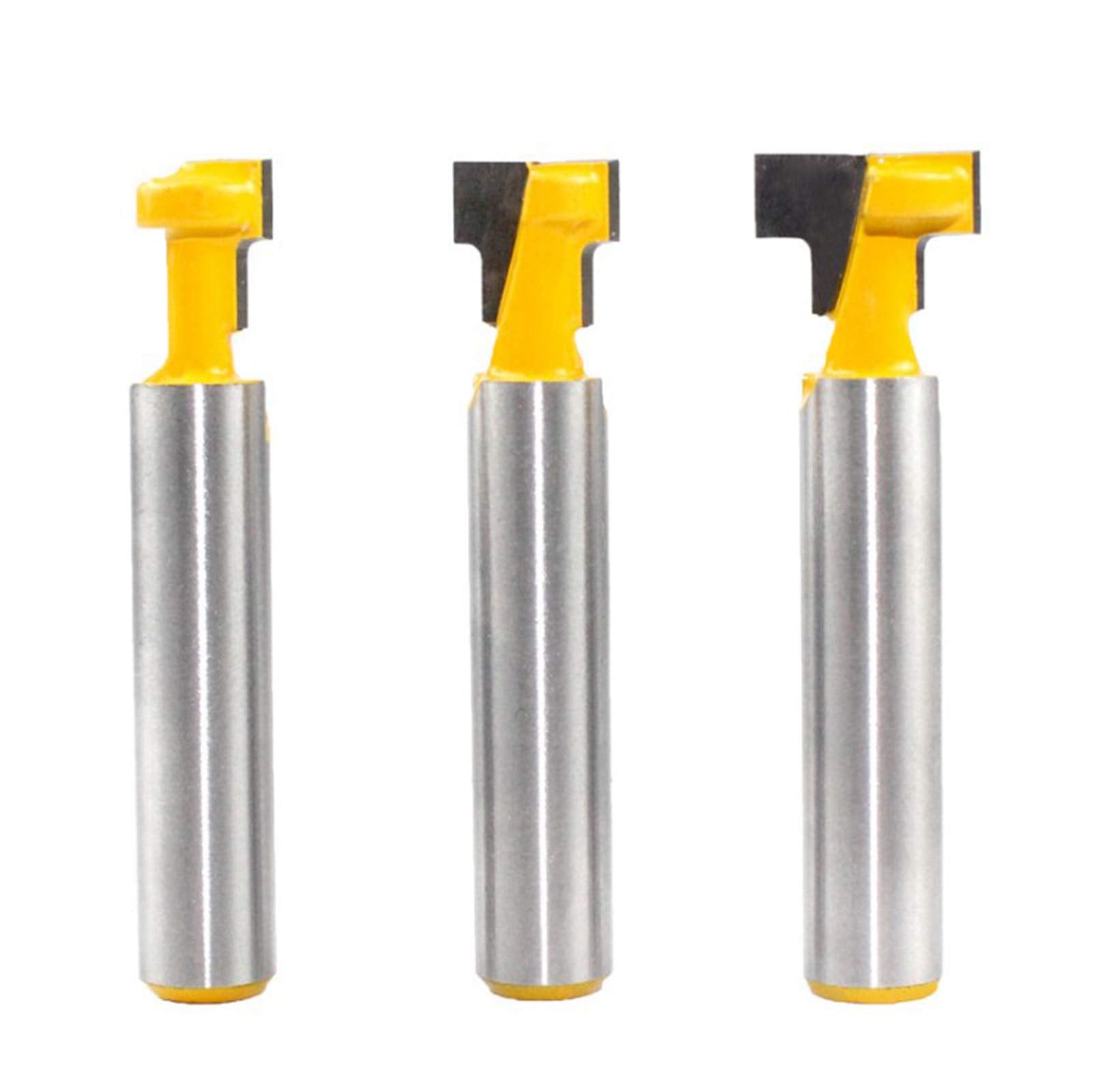 3 PCS T-Track Router Bit 8mm, T-Shaped Slotting Cutter for Electric ...