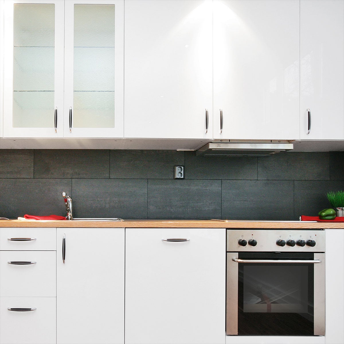 Rolo de Vinil Adesivo Impermeável por Metro - Adesivo Lavável para Cozinha, Móveis, Armários e Portas - 60cmx1m - Branco - 6