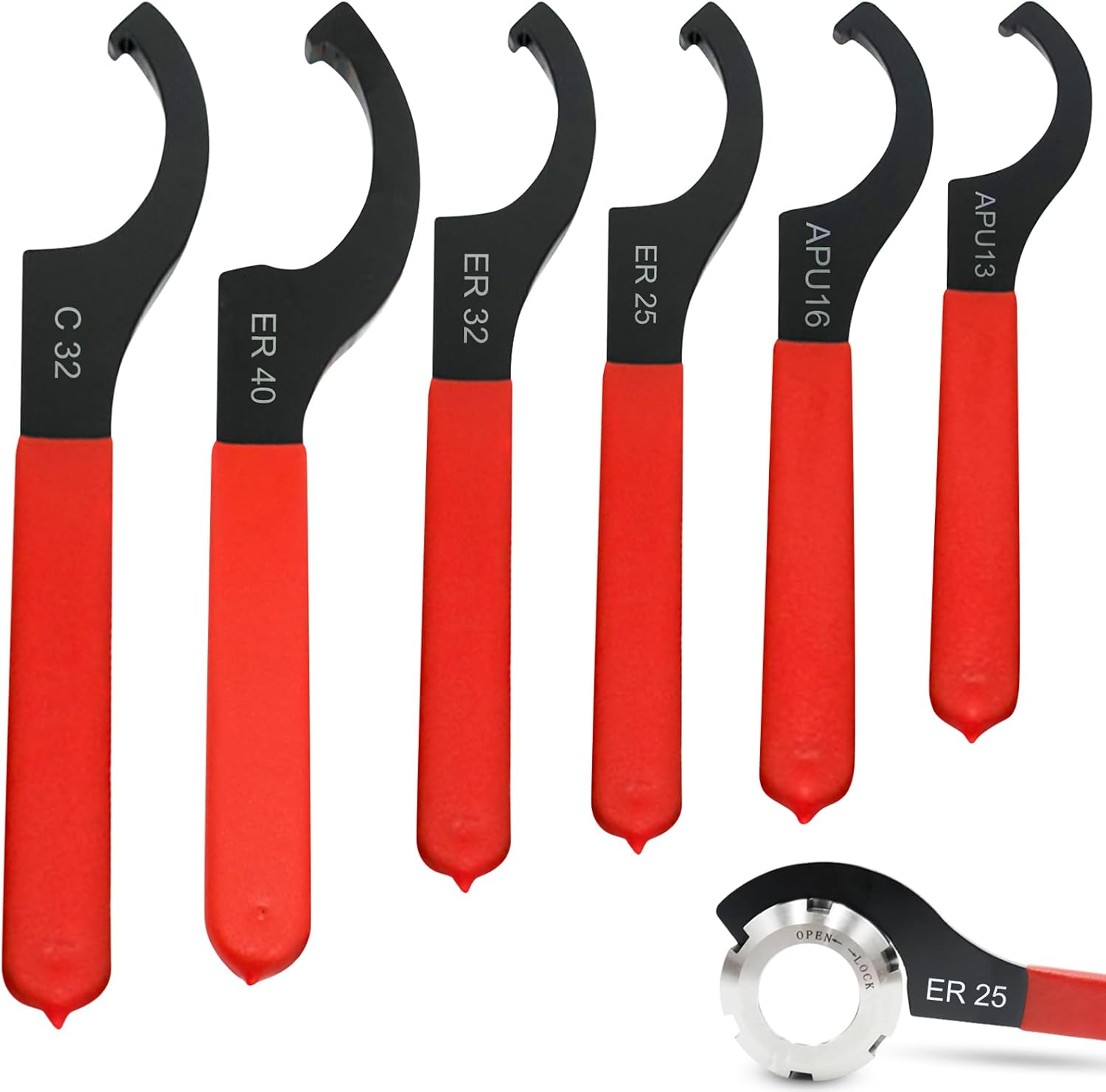 LLC C En Forme De Clé à Crochet En Acier Au Carbone Outil De Clé à