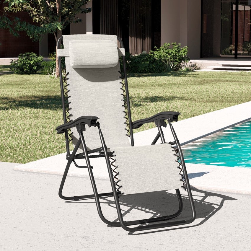 sedie sdraio pieghevole multiposizione giardino spiaggia Emily