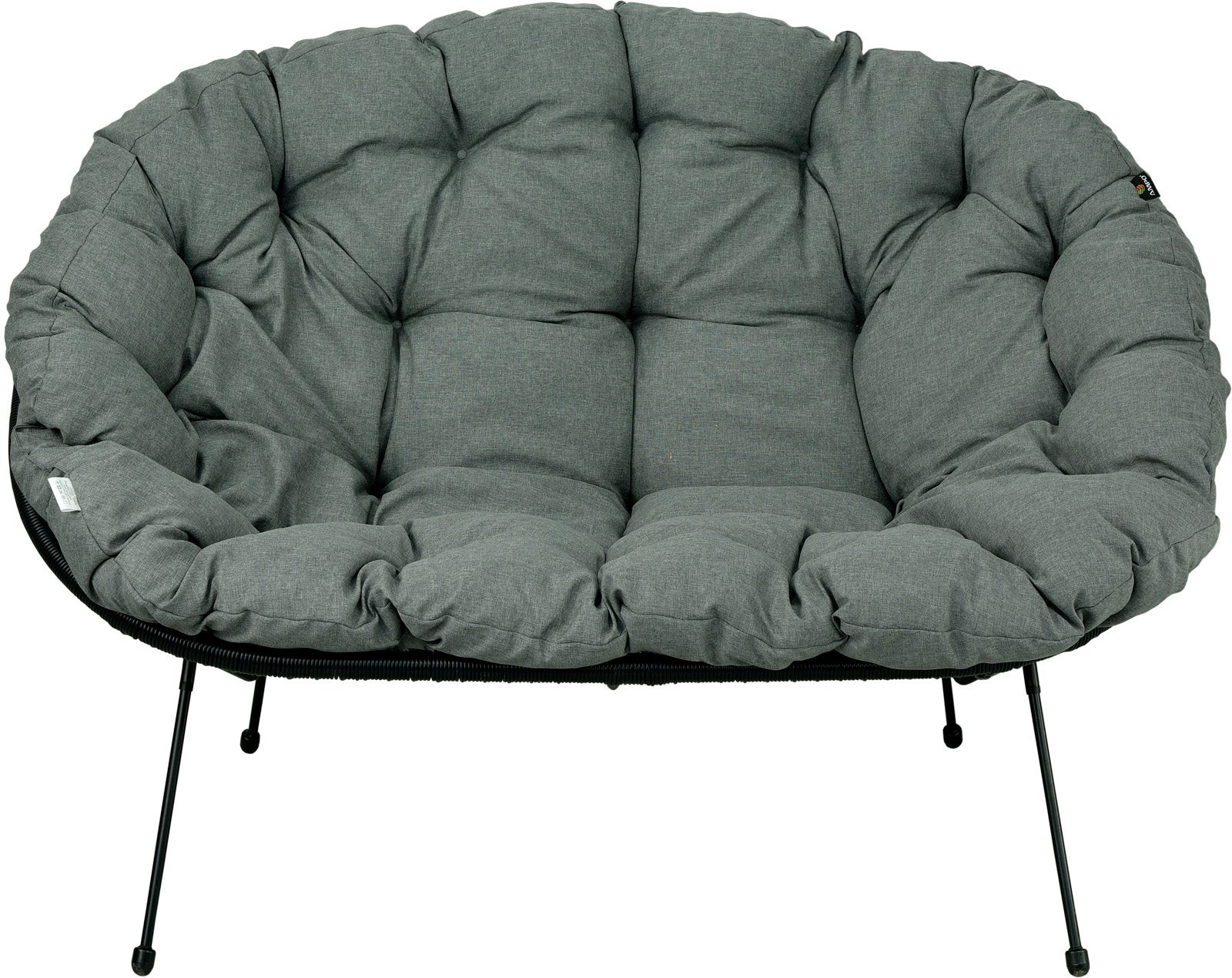 Poduszka na sofę żyłkową AMPO szary melanż 1 szt.