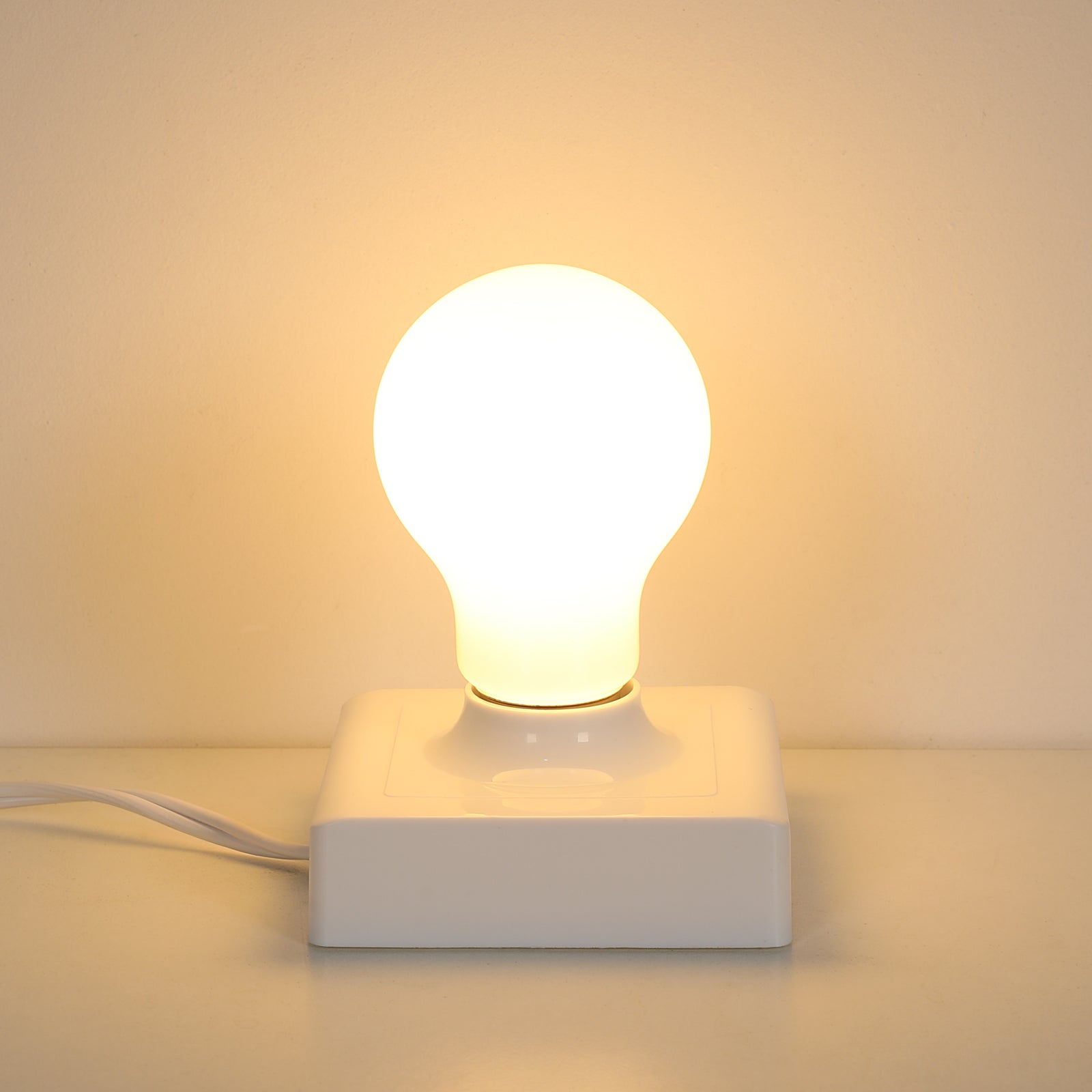 COMELY Ampoules LED A60 Verre Opale 4W E27, Lot de 6, Blanc Chaud 3000K, Ampoule Déco pour Plafonnier, Suspension et Lampes Intérieures - 5