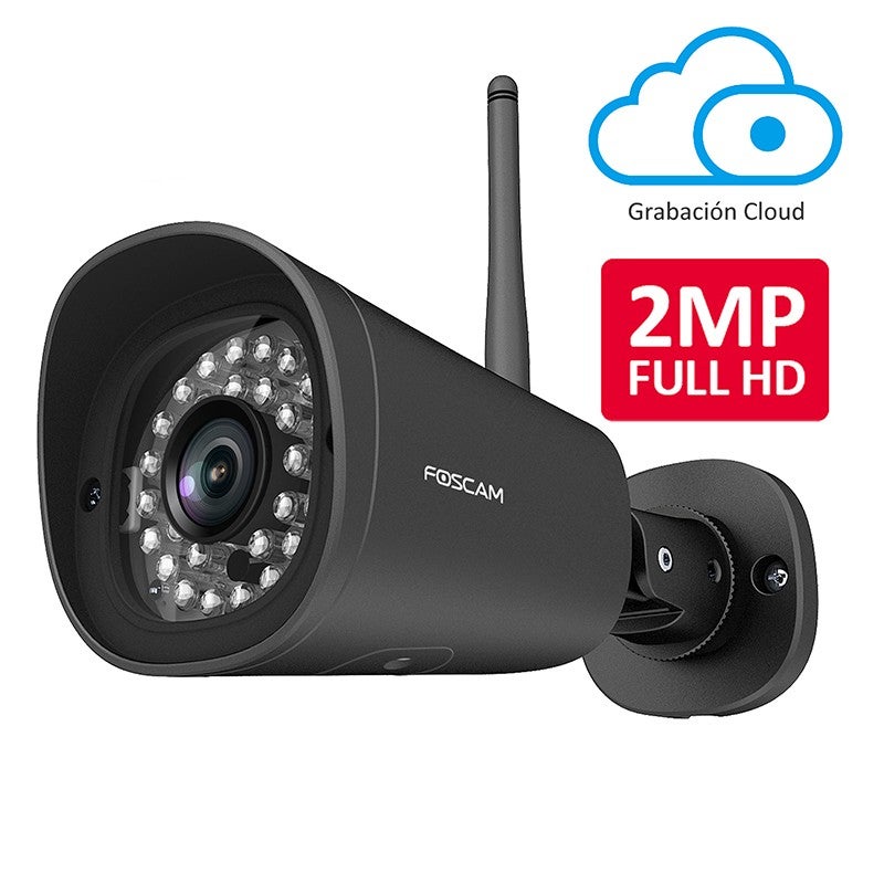 Foscam V5EP Telecamera Di Sorveglianza 5MP, PoE, Faro LED E Sirena Integrata, Visione Notturna