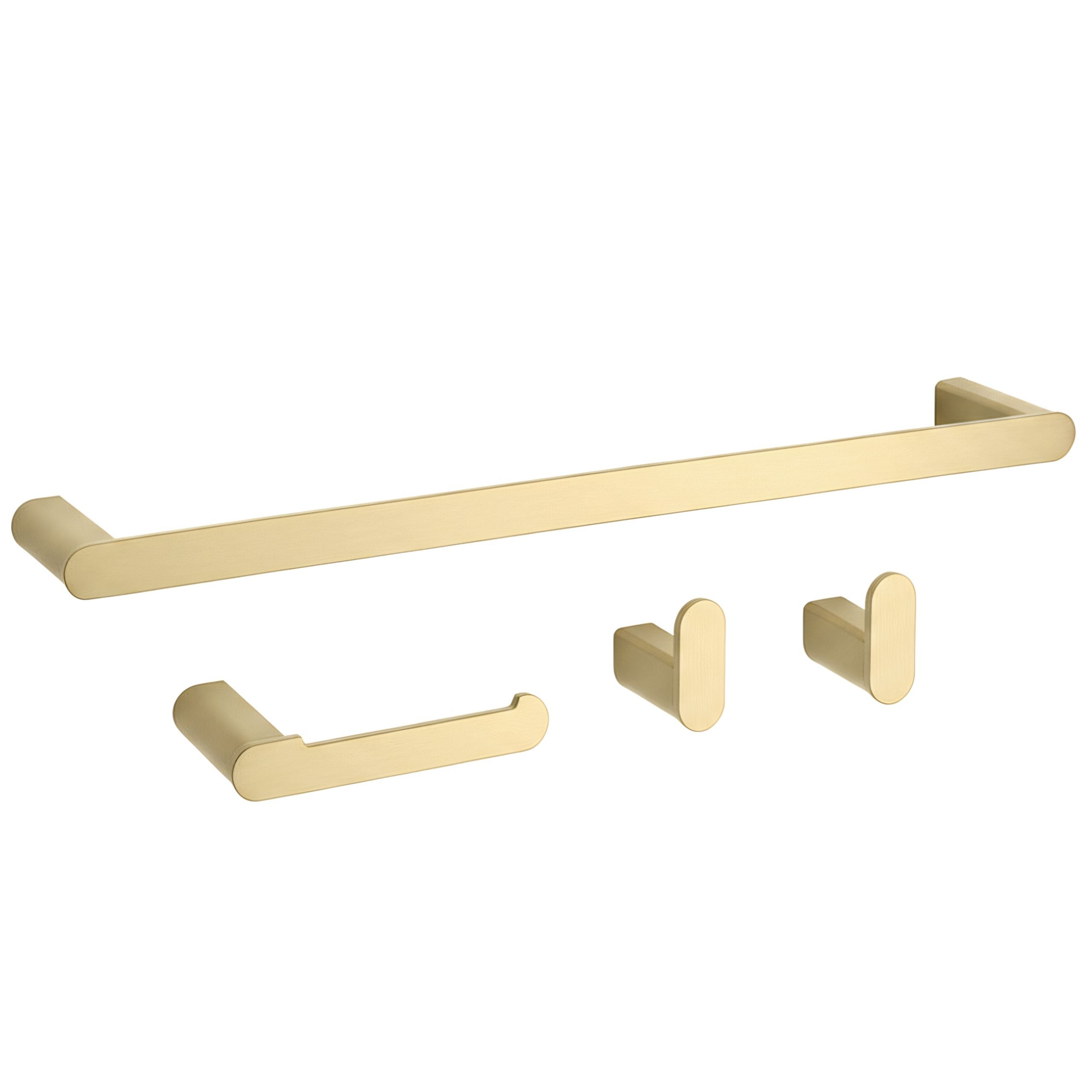 Zestaw akcesoriów łazienkowych Mati Złoty Szczotkowany 4 elementy - 2