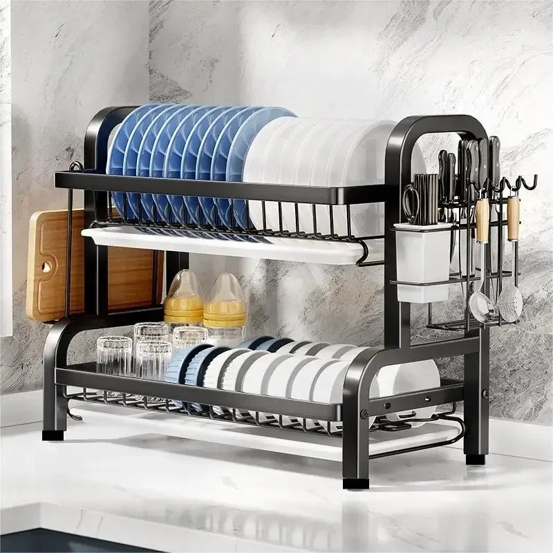 KitchenAid - Égouttoir à vaisselle compact, peu encombrant et résistant