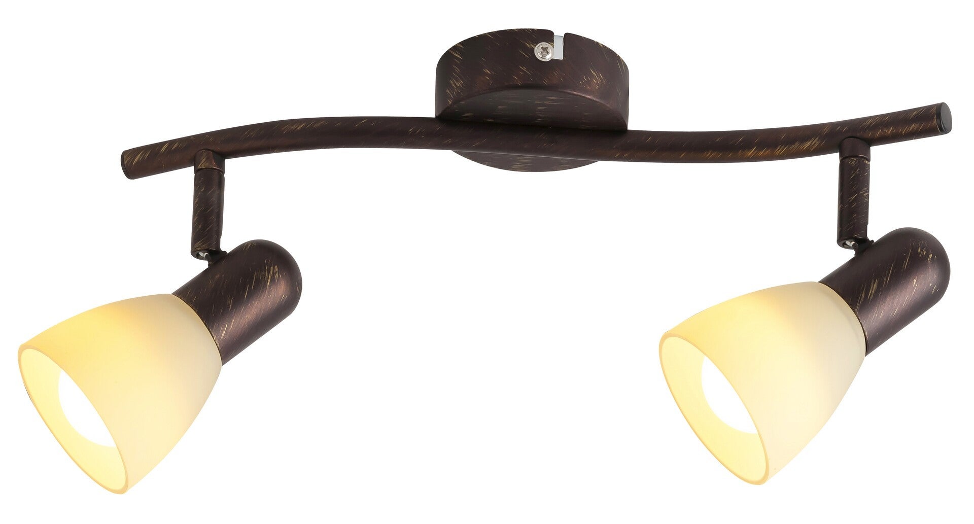 Kinkiet ścienny Soma brąz antyczny-kremowy 2xE14x40W wym: 8 x 35 x 8 cm metal IP20 Rabalux