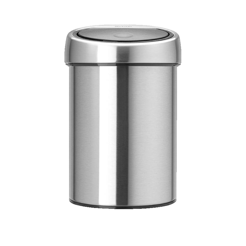 Kosz Brabantia Touch Bin 3L stal matowy uchwyt ścienny miękki dotyk