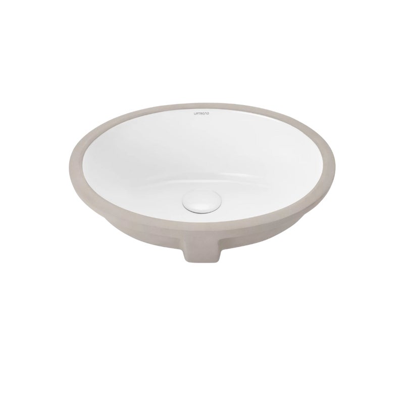 Umywalka podblatowa Uptrend COMA biały połysk, z przelewem 45x38x19,5 1 szt.